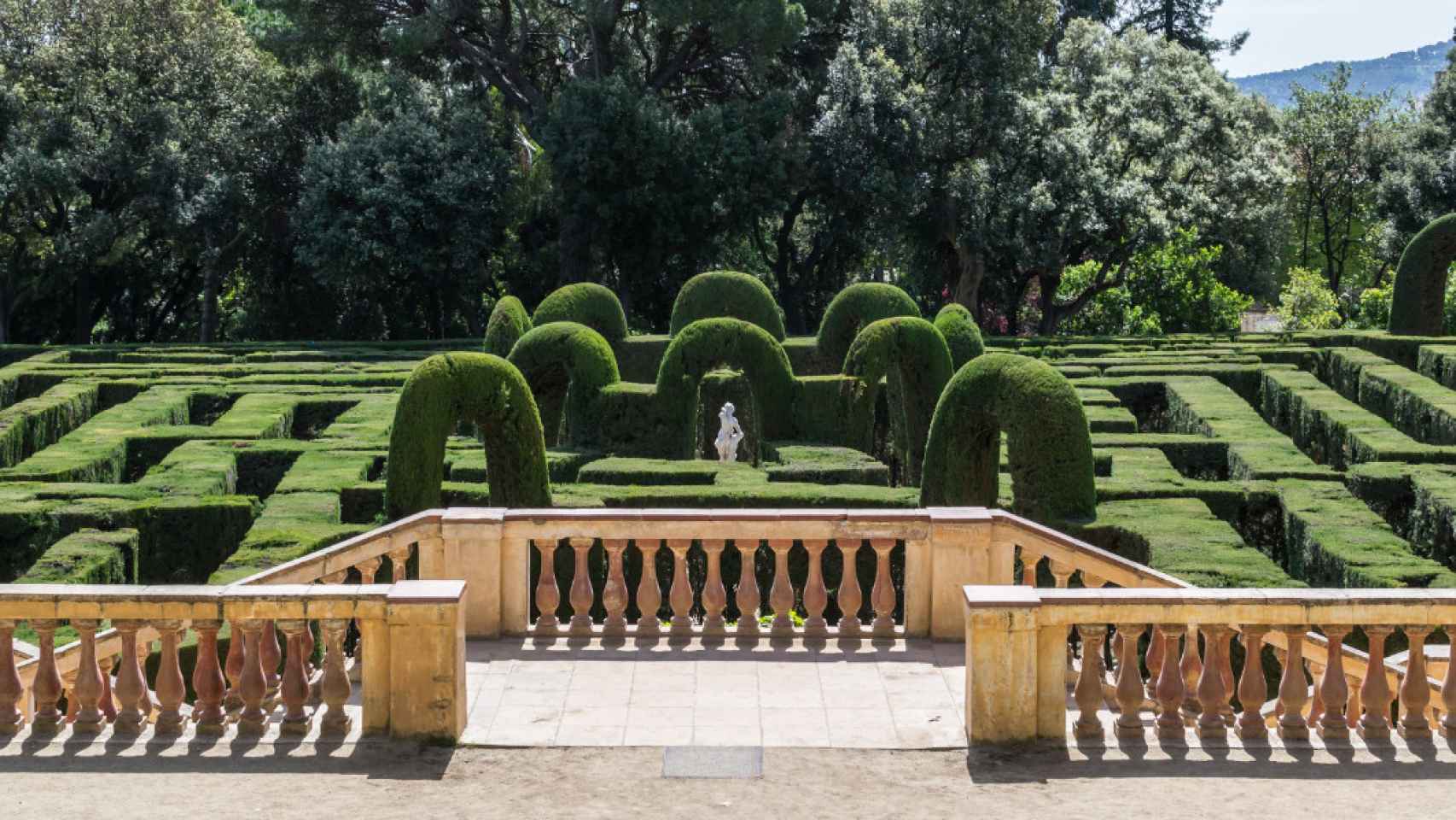 Parque y jardines del laberinto de Horta en Barcelona