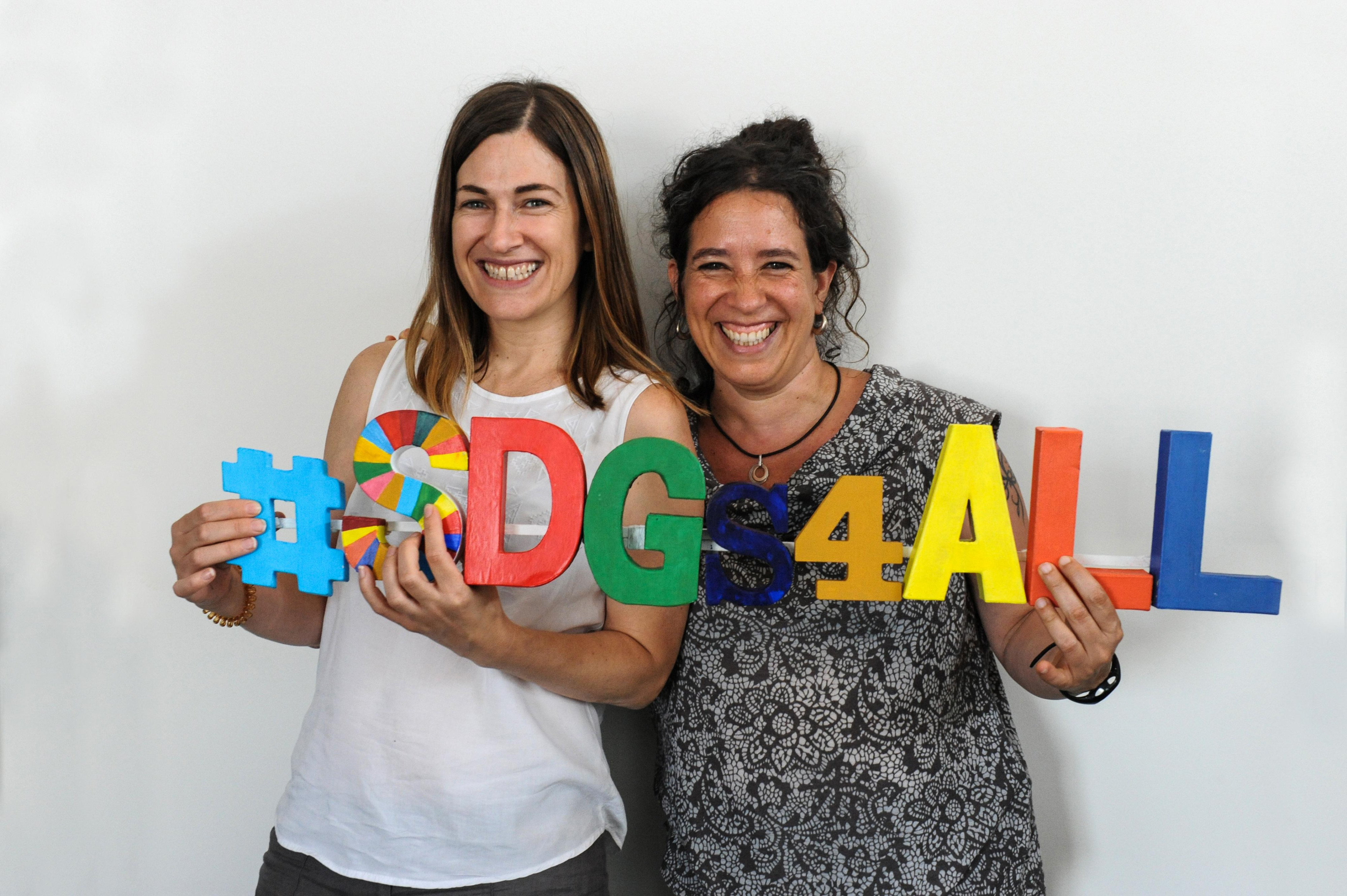María González (i) y Aránzazu Romero (d) coordinadoras de Futuro en Común, contra la desigualdad y el cambio climático / CEDIDA