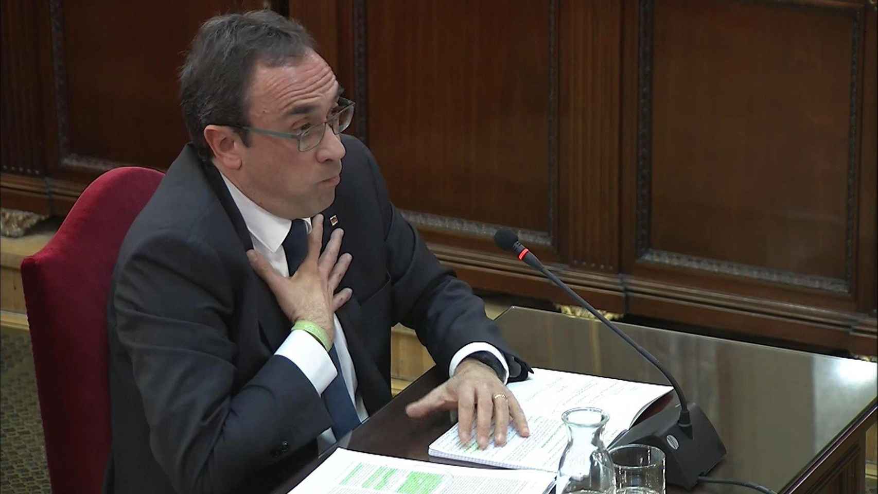 El exconsejero Josep Rull durante el juicio del procés / EFE