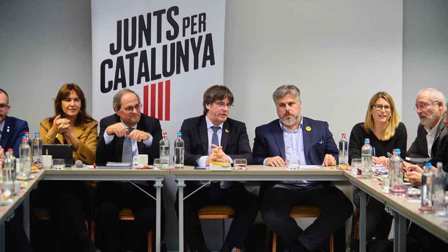 Reunión de Junts per Catalunya en Bruselas, presidida por Quim Torra y Carles Puigdemont / JXCAT