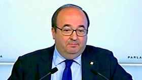Miquel Iceta, primer secretario del PSC, en rueda de prensa / CG