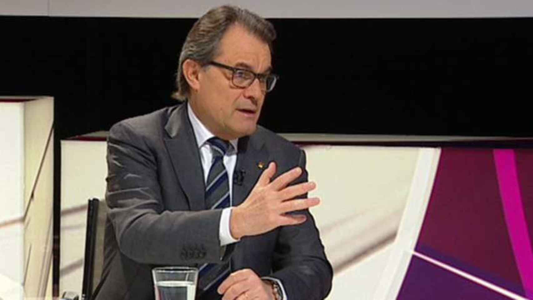 Artur Mas, en una entrevista en TV3 / CG