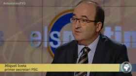 El primer secretario del PSC, Miquel Iceta, en una entrevista a 'Els Matins' de Tv3