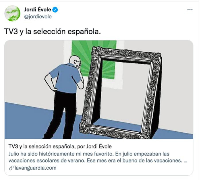 Jordi Évole ha provocado una fuerte polémica en redes con un artículo sobre TV3 / TWITTER
