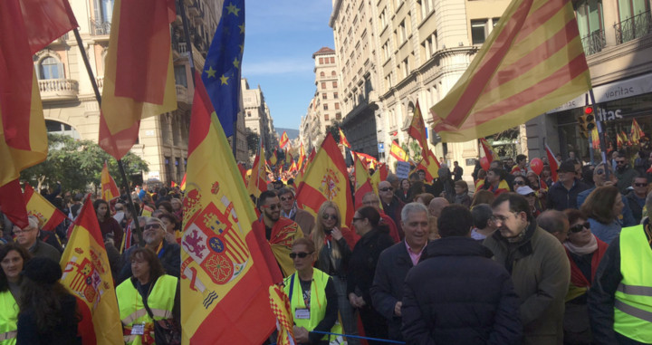 Manifestación por la Constitución española en Barcelona / CG
