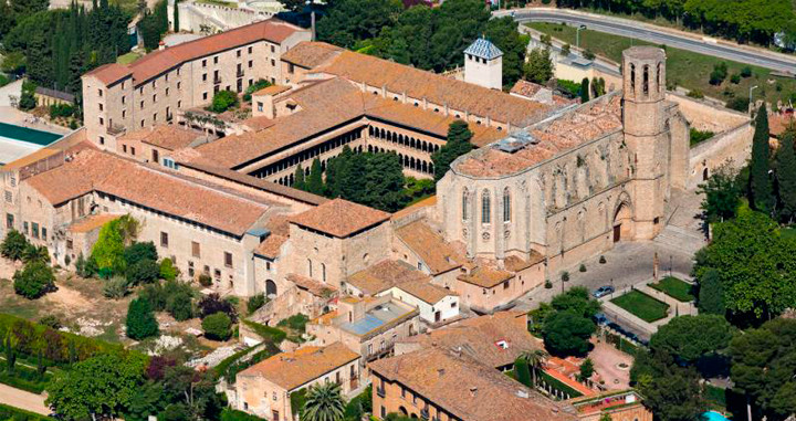 Vista aérea del Reial Monestir de Santa Maria de Pedralbes