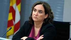 Ada Colau, alcaldesa de Barcelona, en una comparecencia este jueves en el Ayuntamiento / AJ BCN