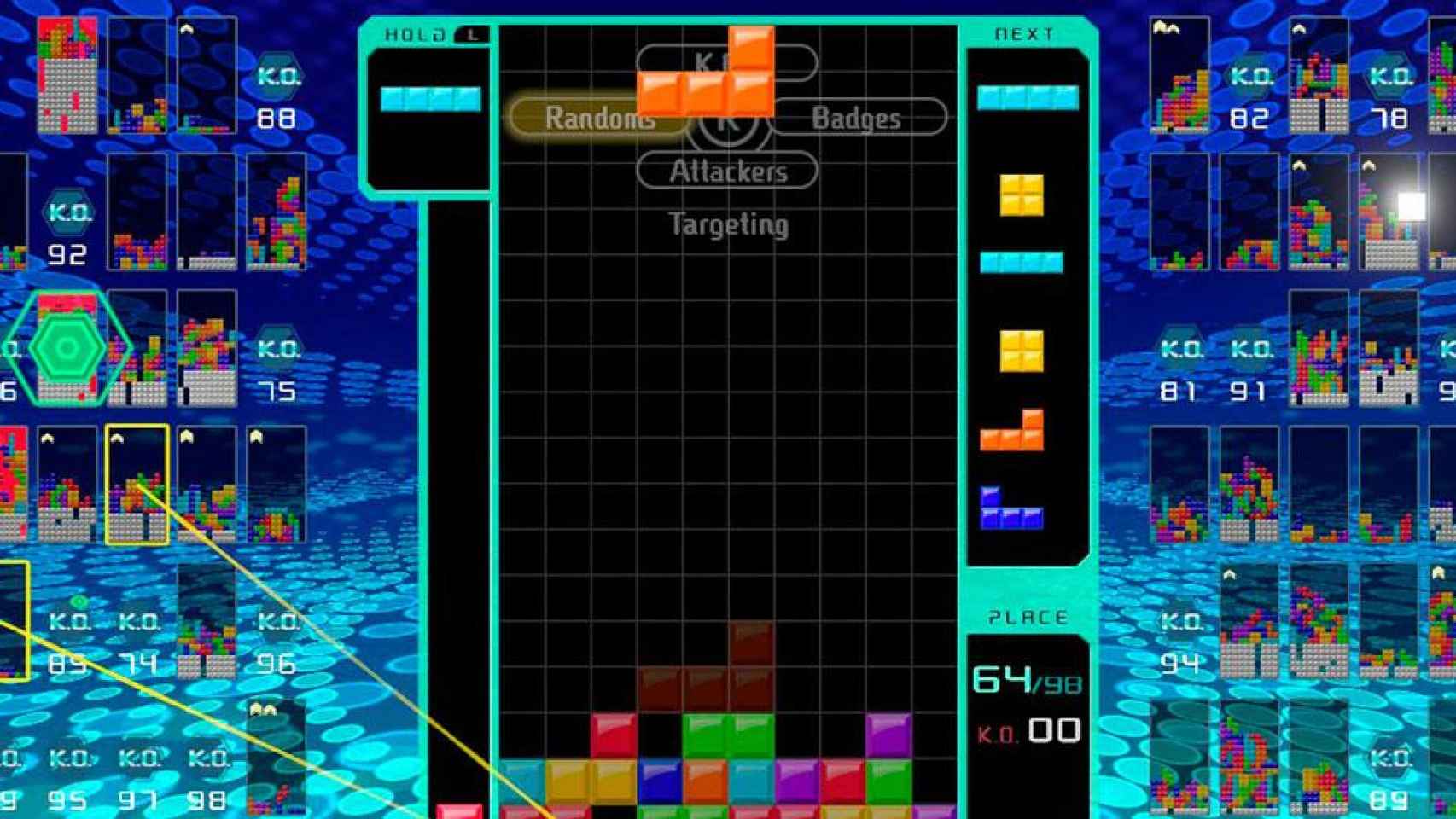 Partida de 'Tetris 99' / NINTENDO