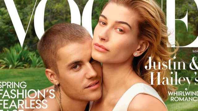 Justin Bieber y su mujer, Hailey Baldwin, en la portada de 'Vogue'