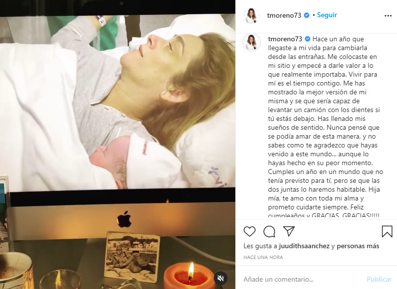 Mensaje de Toñi Moreno a Lola / INSTAGRAM