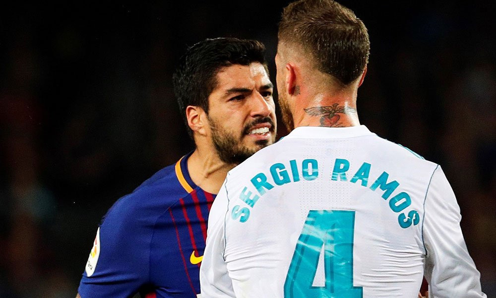 Luis Suárez y Sergio Ramos se enfrentan en el Barça - Real Madrid más vigilado / EFE