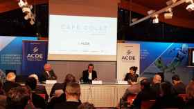 Sandro Rosell durante su ponencia con la ACDE / CG