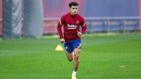 Coutinho, en un entrenamiento con el Barça | FCB