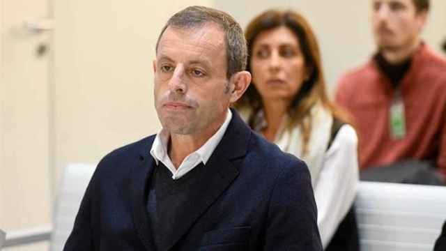 El expresidente del Barça Sandro Rosell en la Audiencia Nacional / EFE