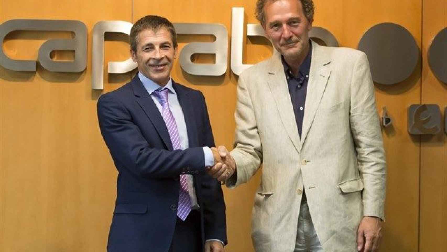 Martín Gandiaga, de Caprabo, y Toni Espinal, de Ampans / EUROPA PRESS
