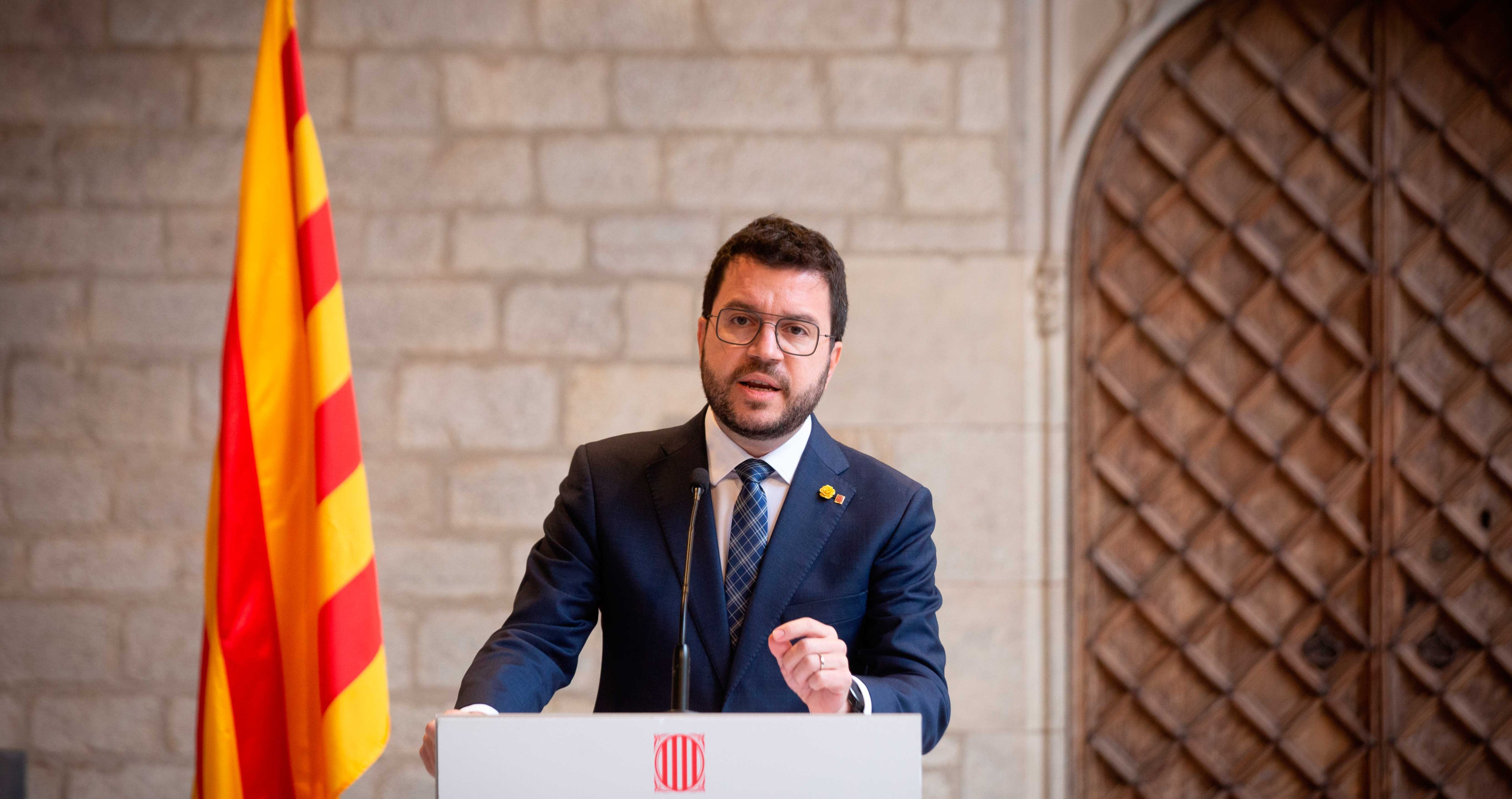 El presidente de la Generalitat de Cataluña, Pere Aragonès / EUROPA PRESS