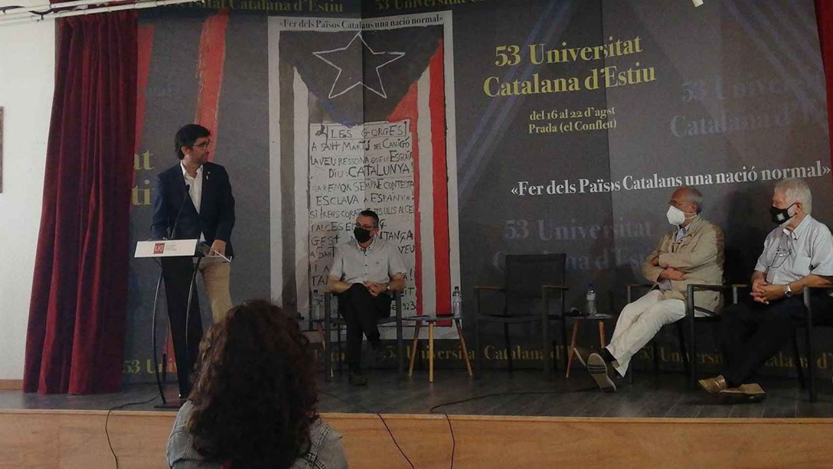 El vicepresidente del Govern, Jordi Puigneró, en la última edición de la Universitat Catalana d'Estiu / UCE