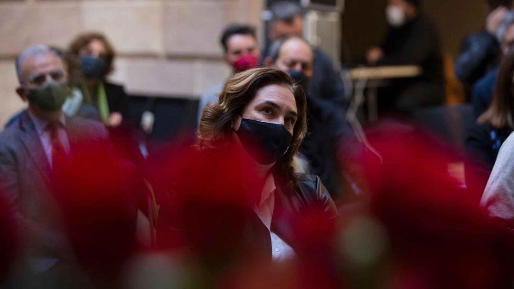 Ada Colau, alcaldesa de Barcelona, en el acto oficial de Sant Jordi / EP