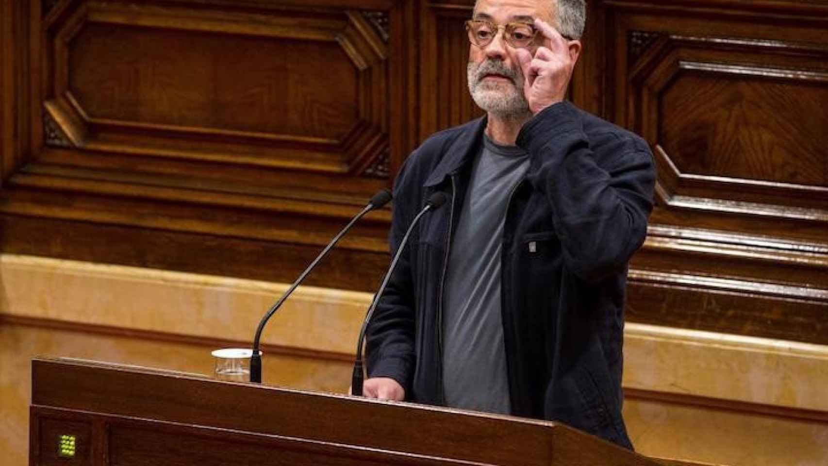 El diputado de la CUP Carles Riera en el Parlament / EFE