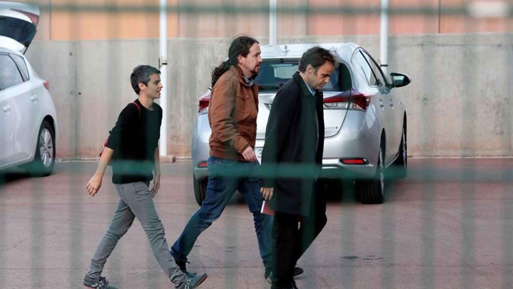 Pablo Iglesias dentro de la prisión de Lledoners / EFE