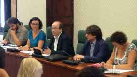 El líder del PSC, Miquel Iceta, reunido con su grupo parlamentario / CG