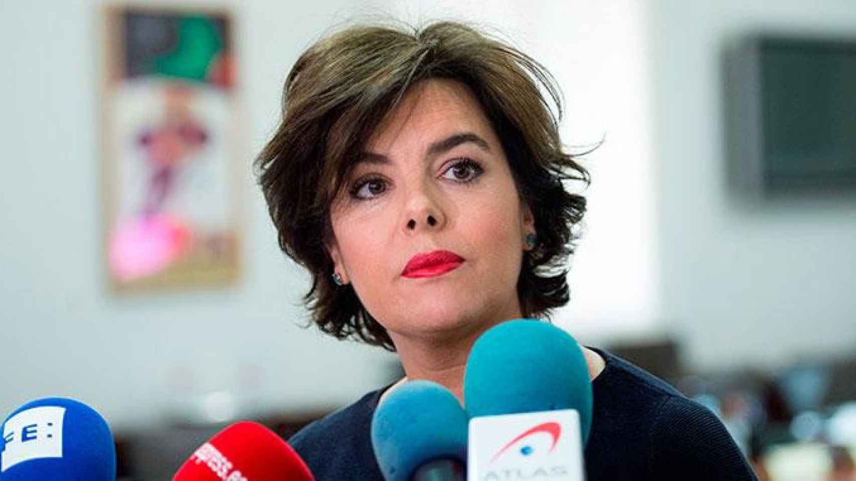 Soraya Sáenz de Santamaría, precandidata a la presidencia del PP, en una imagen de archivo / EFE