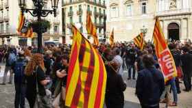 La protesta de trabajadores del Ayuntamiento de Barcelona de hoy viernes / CG