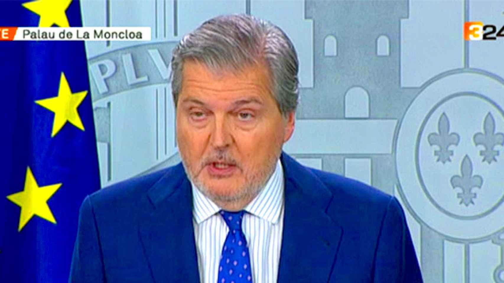 Íñigo Méndez de Vigo, portavoz del Gobierno, des del Palacio de la Moncloa / CG