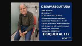 Alerta de los Mossos de la desaparición de un hombre en Barcelona / MOSSOS