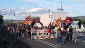 La manifestación de los trabajadores de Saint-Gobain / EP