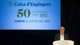 Josep Oriol Sala, presidente de Caixa d'Enginyers, en una acto público anterior / CG