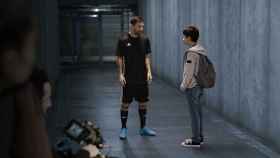 Lionel Messi, en la grabación de un anuncio con MasterCard / Redes