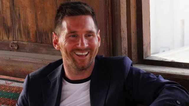 Messi, sonriente, en su visita a Arabia Saudí / Redes