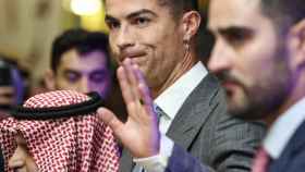 Cristiano Ronaldo en su presentación con Al-Nassr