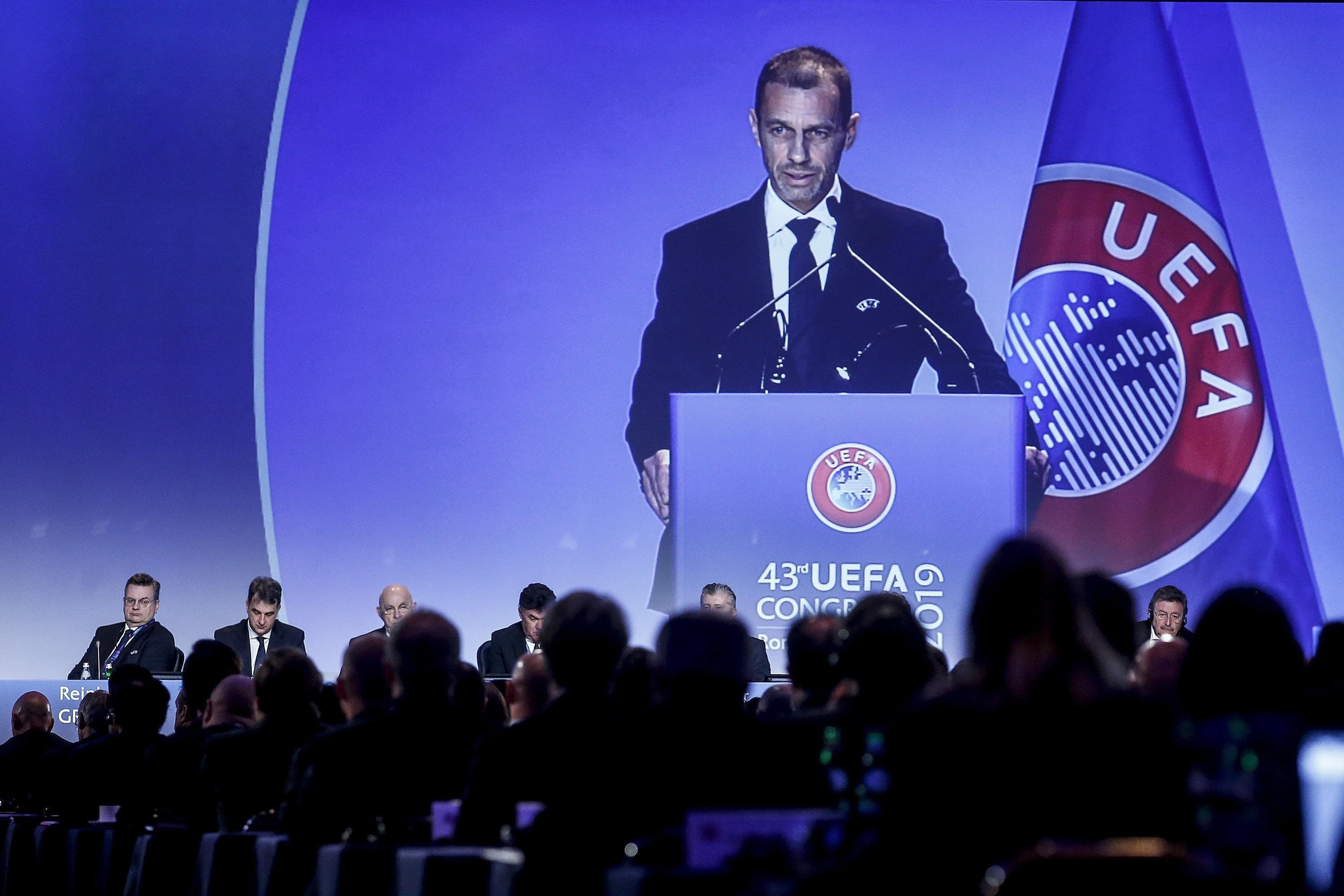 Aleksander Ceferin, presidente de la UEFA, en una imagen de archivo EFE