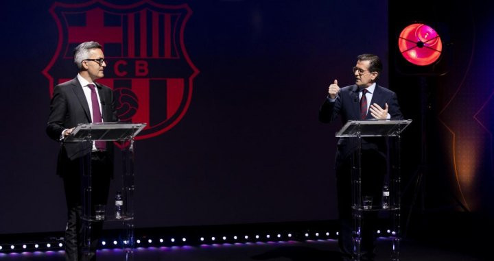 Victor Font y Toni Freixa, en el debate de Barça TV | FCB