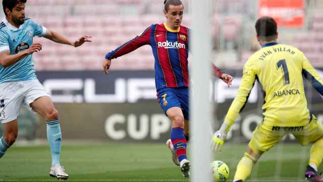 Antoine Griezmann, con varios pretendientes en la Premier League, en un partido de la pasada Liga / EFE