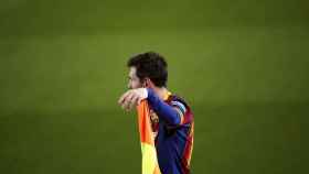 Messi en el choque ante la Real Sociedad / EFE