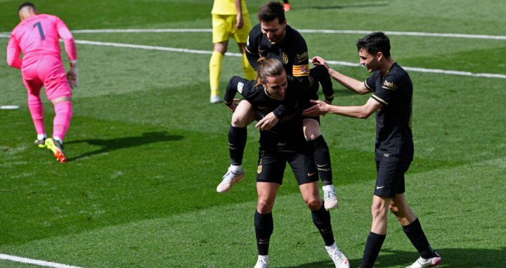 Griezmann, celebrando su gol ante el Villarreal | EFE