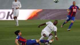 Rodrygo en una acción del Real Madrid contra el Eibar / EFE