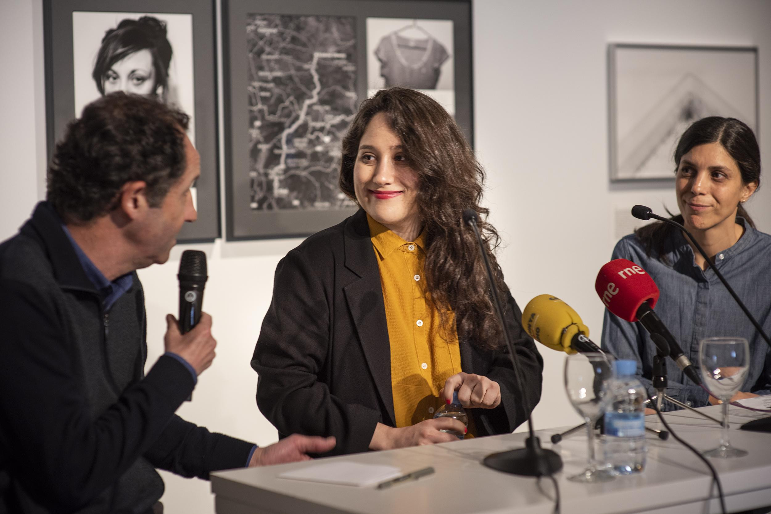 Laia Abril durante la rueda de prensa de la inauguración de su exposición 'On abortion'