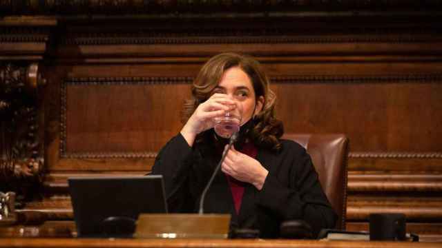 Ada Colau, alcaldesa de Barcelona, durante un pleno municipal / EP