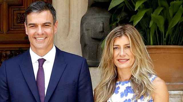 Begoña Gómez, junto a su esposo, el presidente del Gobierno, Pedro Sánchez, en su reciente visita a La Zarzuela / EFE