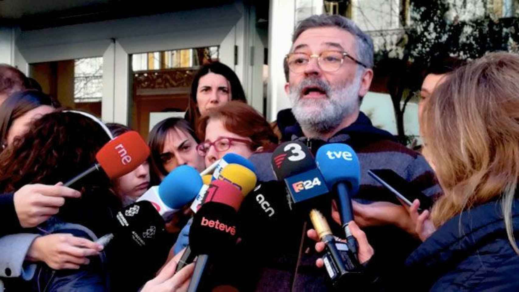 Carles Riera, diputado y portavoz de la CUP, ha pedido este sábado a JxCat y ERC que desobedezcan al Tribunal Constitucional / TWITTER