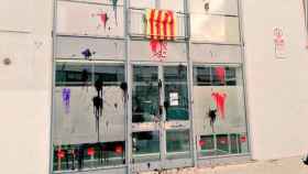 El ataque a la sede del PSC en Vilafranca del Penedés (Barcelona) / CG