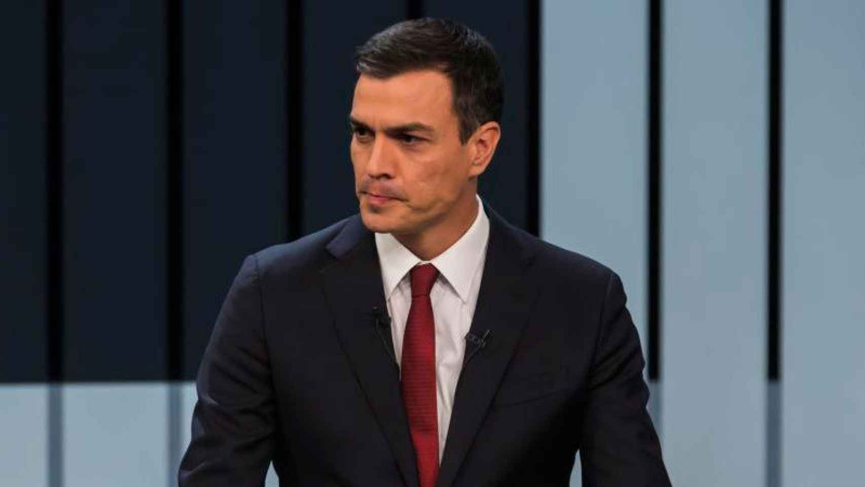 Pedro Sánchez, secretario general del PSOE, durante su participación en el debate.