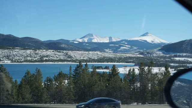 Paisaje desde un coche en ruta