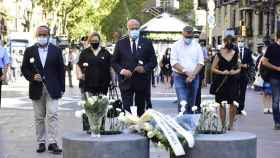 Asistentes al homenaje de los fallecidos en los atentados del 17A / EP