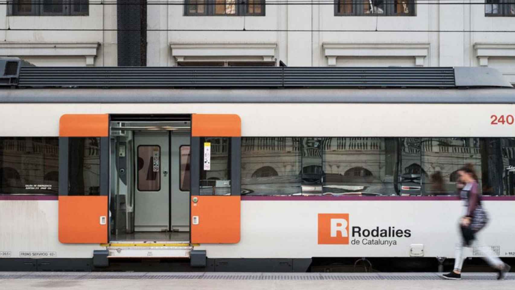 Un tren de Rodalies en imagen de archivo