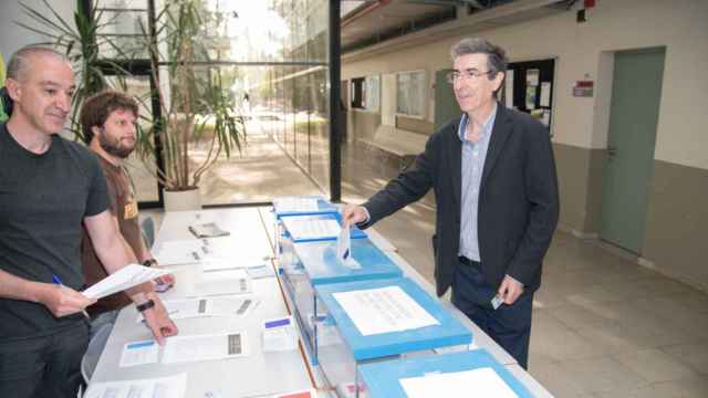 Jaume Puy, en las elecciones que le han escogido como rector de la Universitat de Lleida / UdL